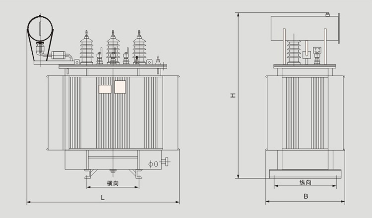 35KV級S9油浸式電力變壓器